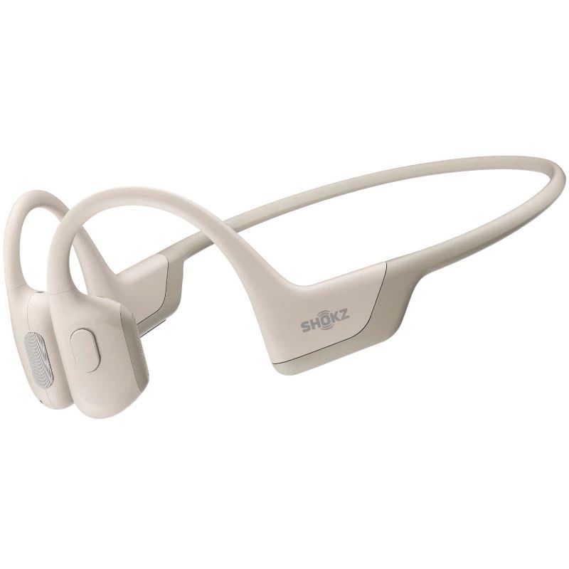Shokz Openrun Pro Premium Bone Conduction Open-Ear Endurance Wireless Bluetooth Headphones Beige