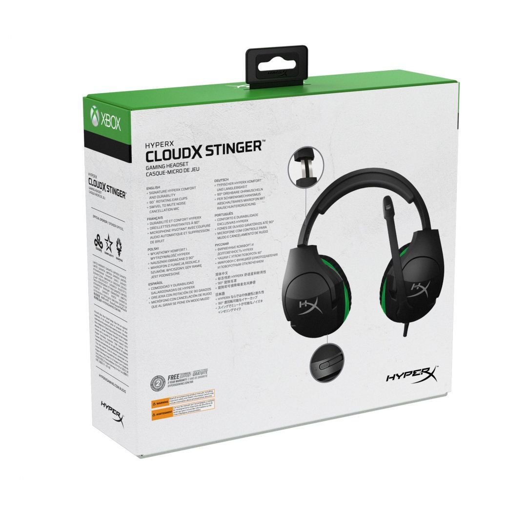Kingston HyperX CloudX Stinger Gamer Headset Black/Green (Xbox Licensed)