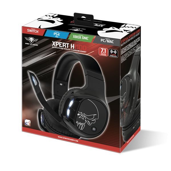 Spirit Of Gamer MIC-XH1100 7.1 Wireless Headset Black