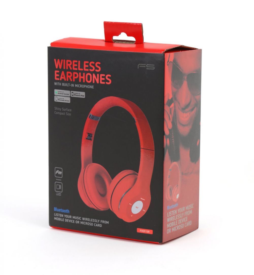 Platinet FreeStyle Omega FH0915R FreeStyle Wireless Headset Red