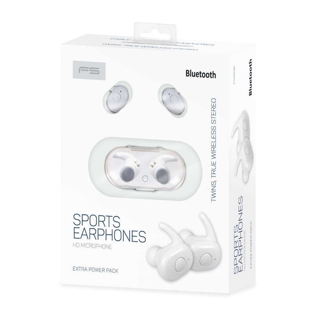 Platinet FreeStyle FS1083W Bluetooth Earphone Headset White