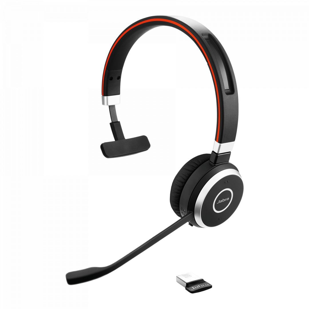 Jabra Evolve 65 SE MS Mono incl. Charging Stand Bluetooth Headset Black