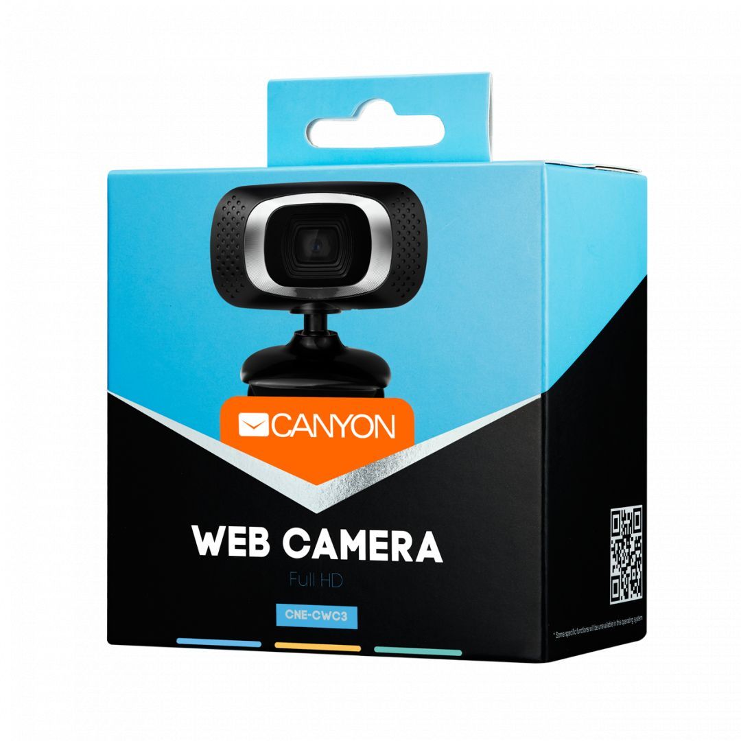 Canyon CNE-CWC3N Webkamera Black/Silver