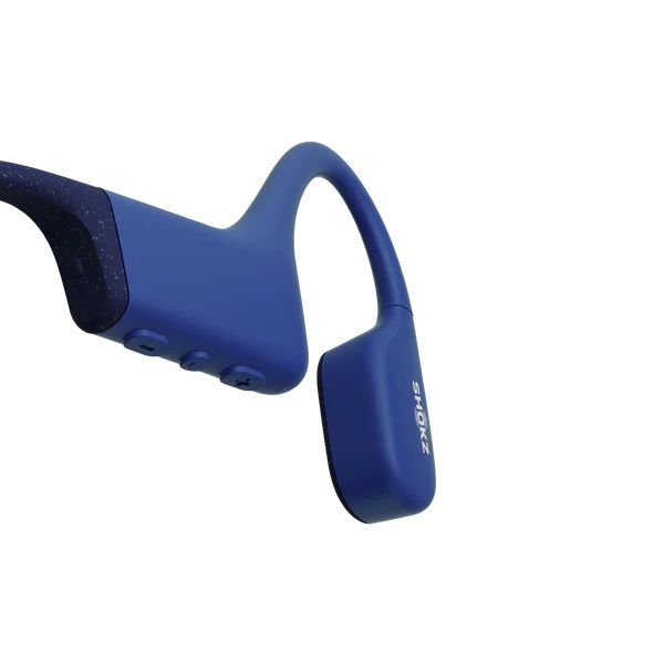 Shokz OpenSwim Bone Conduction Open-Ear MP3 Swimming Wireless Bluetooth Headphones Blue