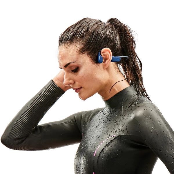 Shokz OpenSwim Bone Conduction Open-Ear MP3 Swimming Bluetooth Earphones Blue