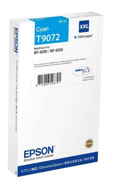 Epson T9072 XXL Cyan tintapatron