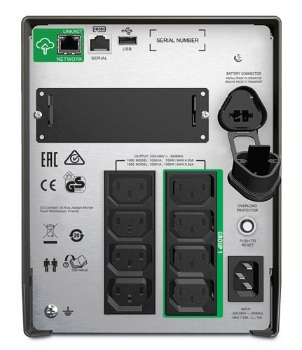 APC SMT1000IC Smart-UPS Line Interactive Tower LCD 1000VA UPS