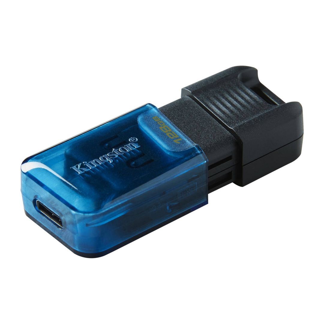 Kingston 128GB DataTraveler 80 M USB-C Gen 1 USB3.2 Black/Blue
