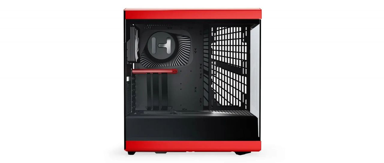 HYTE Y40 Tempered Glass Red
