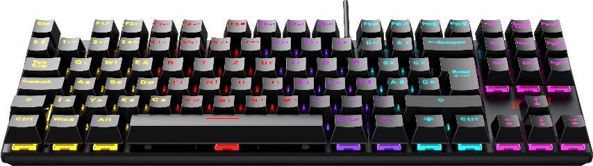 Ventaris Malevik RGB Mechanical Red Switch Gamer Keyboard Black HU