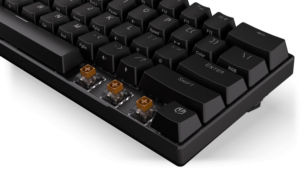 Endorfy Thock Compact Wireless Kailh Box Brown Switch Mechanical Keyboard Black US