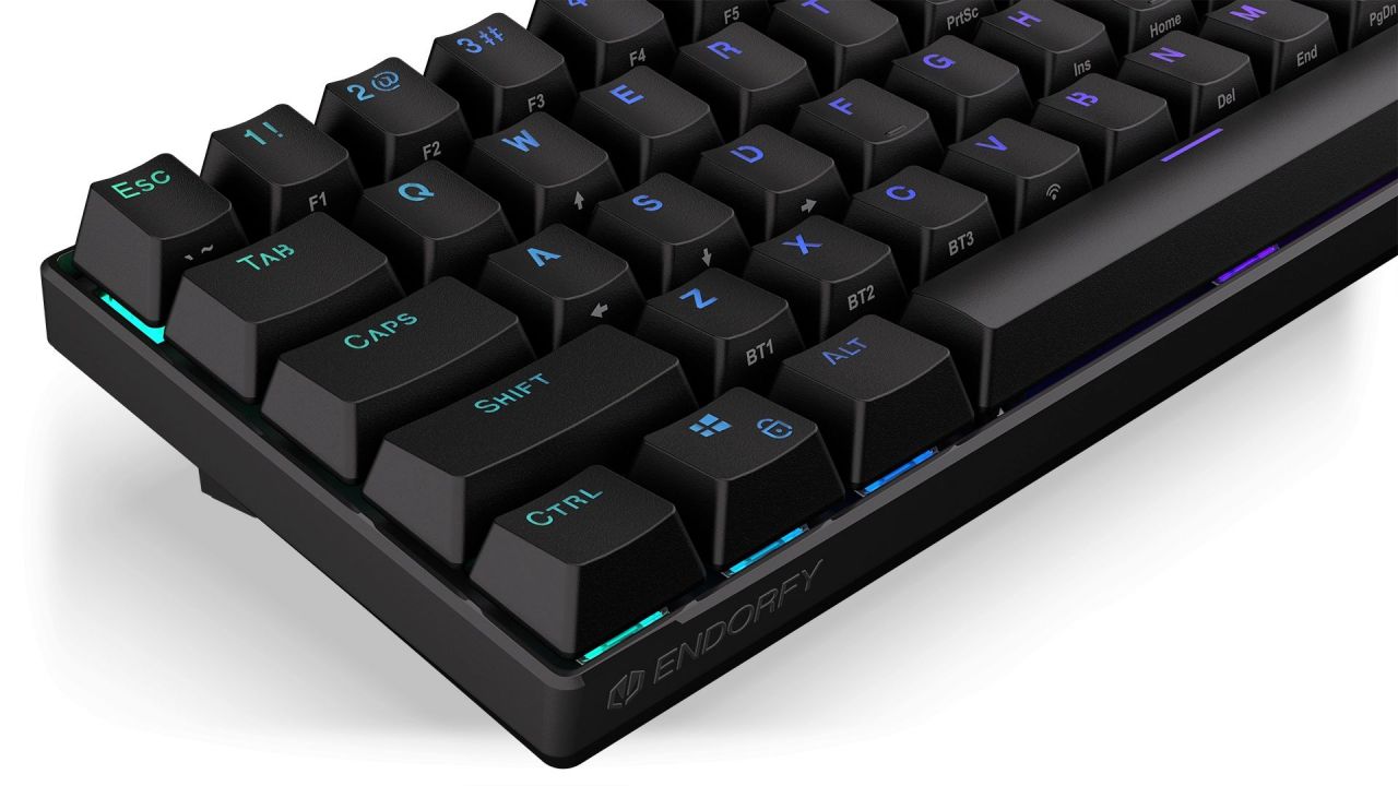 Endorfy Thock Compact Wireless Kailh Box Brown Switch Mechanical Keyboard Black US