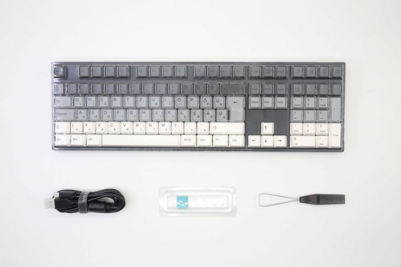 Varmilo VEA109 Yakumo USB Cherry MX Silent Red Mechanical Gaming Keyboard Grey/White HU