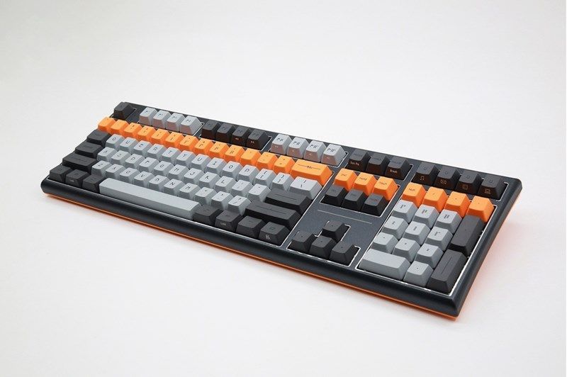 Varmilo VBS109 Bot: Lie USB Cherry MX Red Mechanical Gaming Keyboard Grey/Orange HU