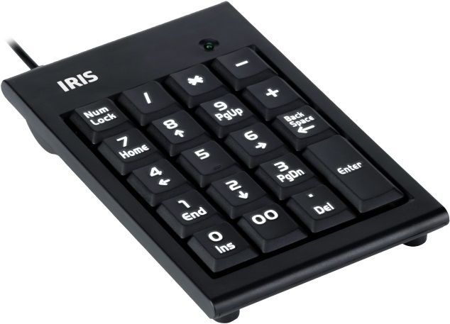 IRIS B-15 USB numerikus billentyűzet Black