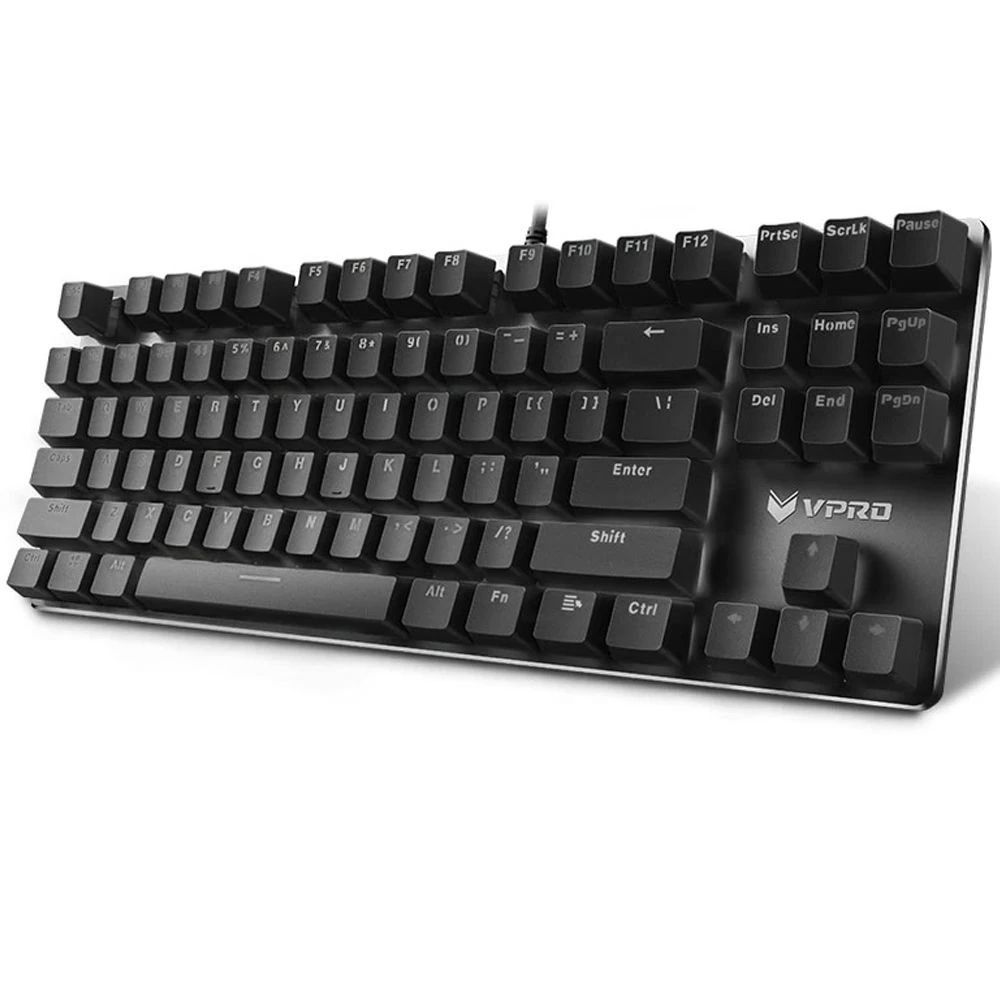 Rapoo V500 Alloy Blue Switch Mechanical Gaming Keyboard Black/Silver HU
