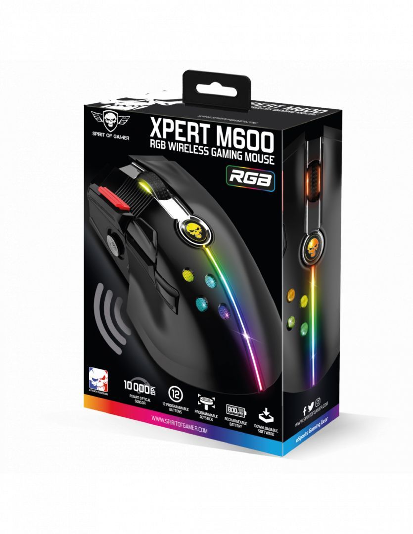 Spirit Of Gamer Xpert M600 Wireless Gaming mouse Black