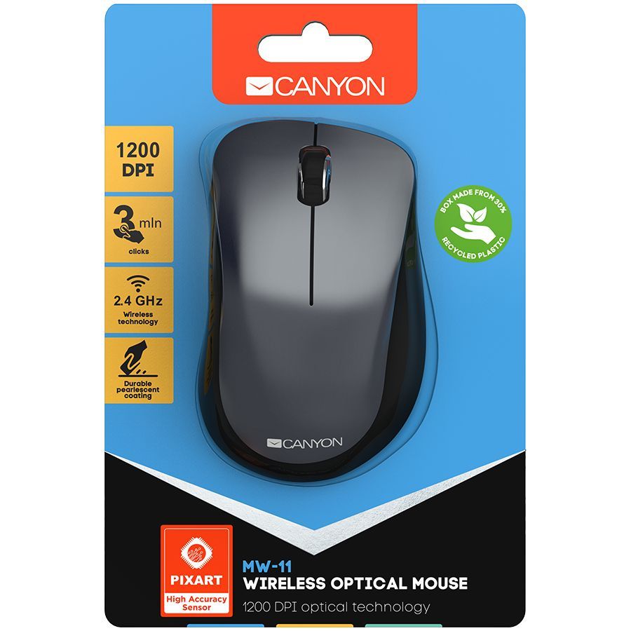 Canyon CNE-CMSW11B Wireless Mouse Black