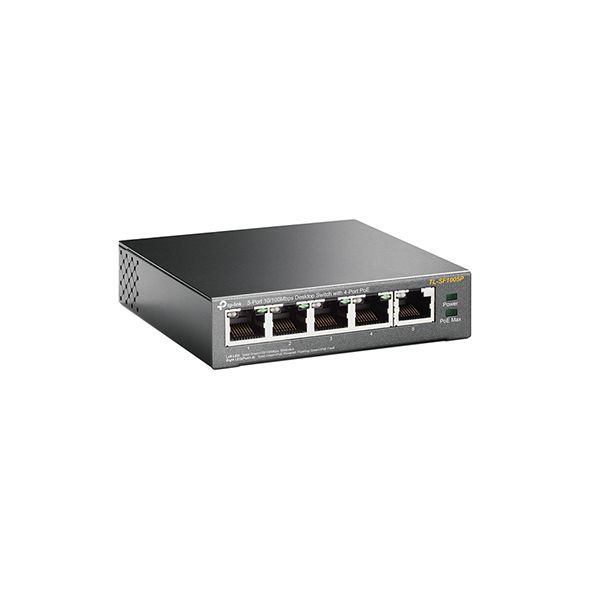 TP-Link 5-Port 10/100Mbps Desktop Switch with 4-Port PoE