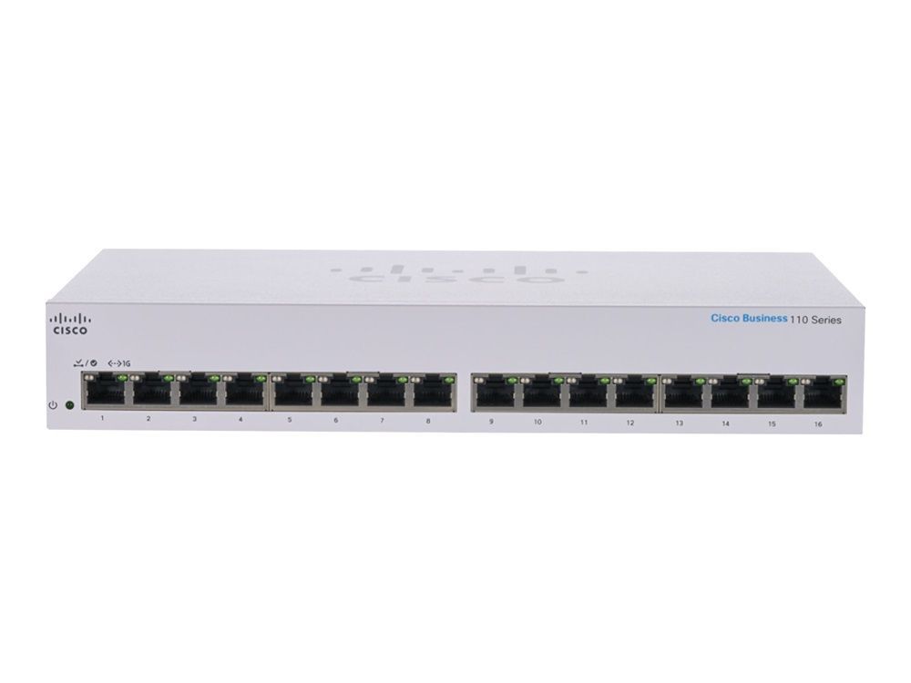Cisco CBS110-16T 16-port Business 110 Series Unmanaged Switch