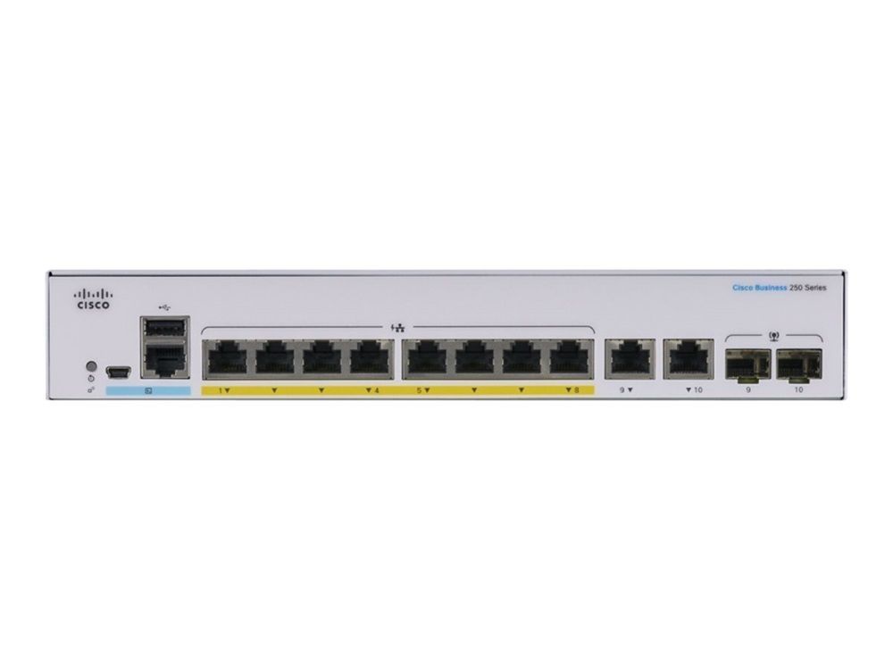 Cisco CBS250-8PP-E-2G 8+4 Port Switch