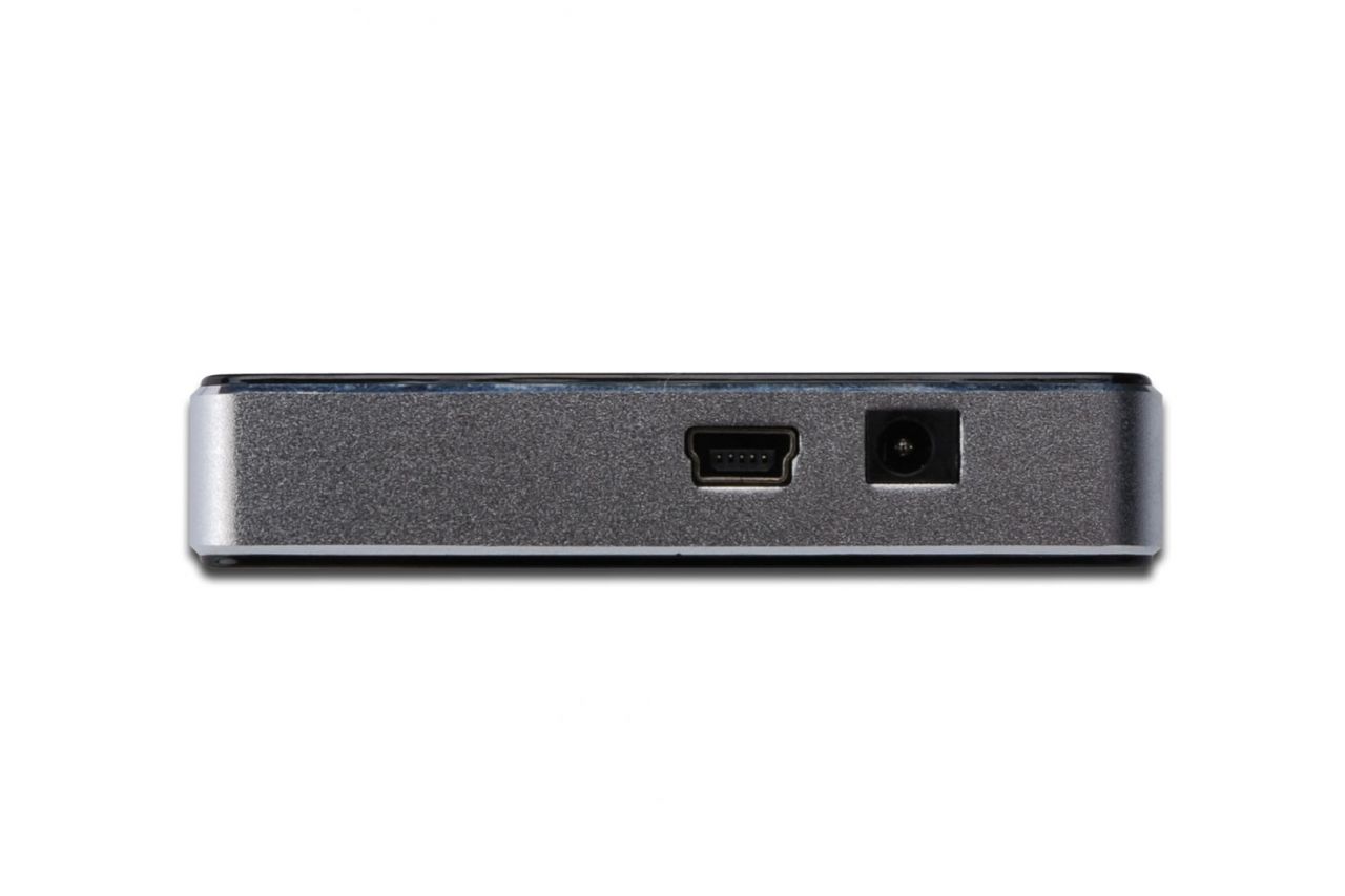 Digitus USB 2.0, 4-Port Hub, 4x USB A/F, 1x USB Bmini/F