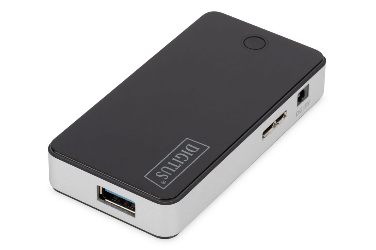 Digitus USB 3.0, 4-port HUB, 4xUSB A/F,1xUSB M/F