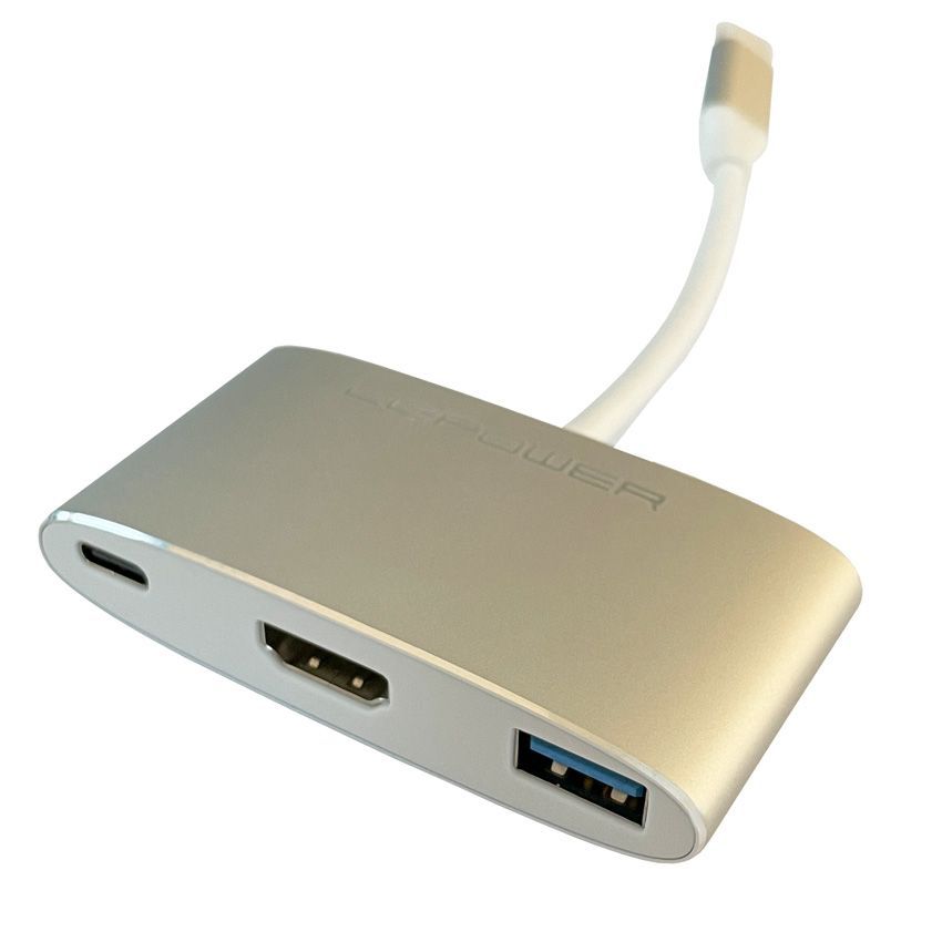 LC Power LC-HUB-C-MULTI-4 USB hub External USB type C hub with USB 3.0, HDMI and PD port
