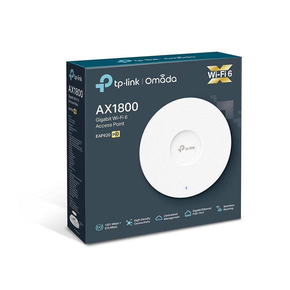 TP-Link EAP620 HD AX1800 Wireless Dual Band Ceiling Mount Access Point White