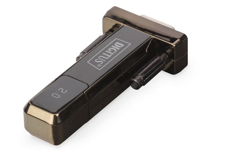 Digitus USB2.0 to Serial Converter Black