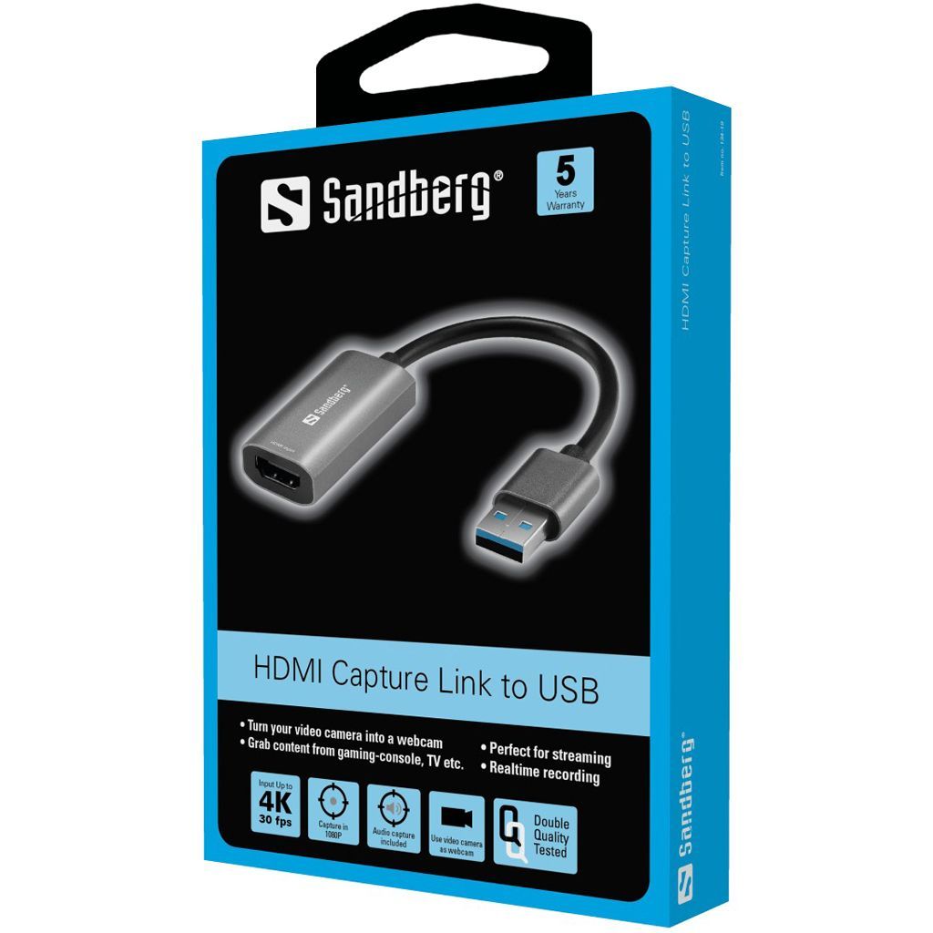 Sandberg HDMI Capture Link to USB Black