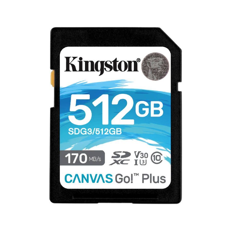Kingston 512GB SDXC Canvas Go! Plus Class 10 170R C10 UHS-I U3 V30