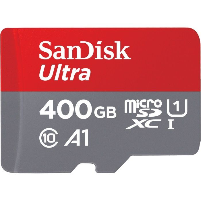 Sandisk 400GB microSDXC Ultra Android Class 10 UHS-I U1 A1 + adapterrel