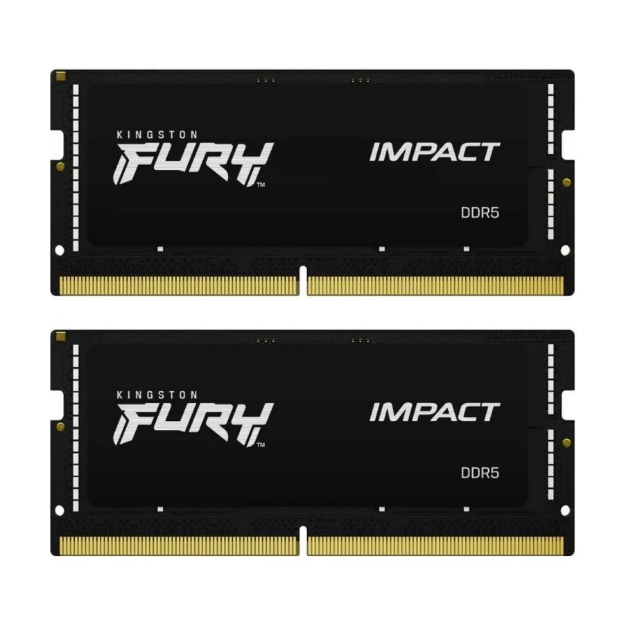 Kingston 32GB DDR5 4800MHz Kit(2x16GB) SODIMM Fury Impact Black