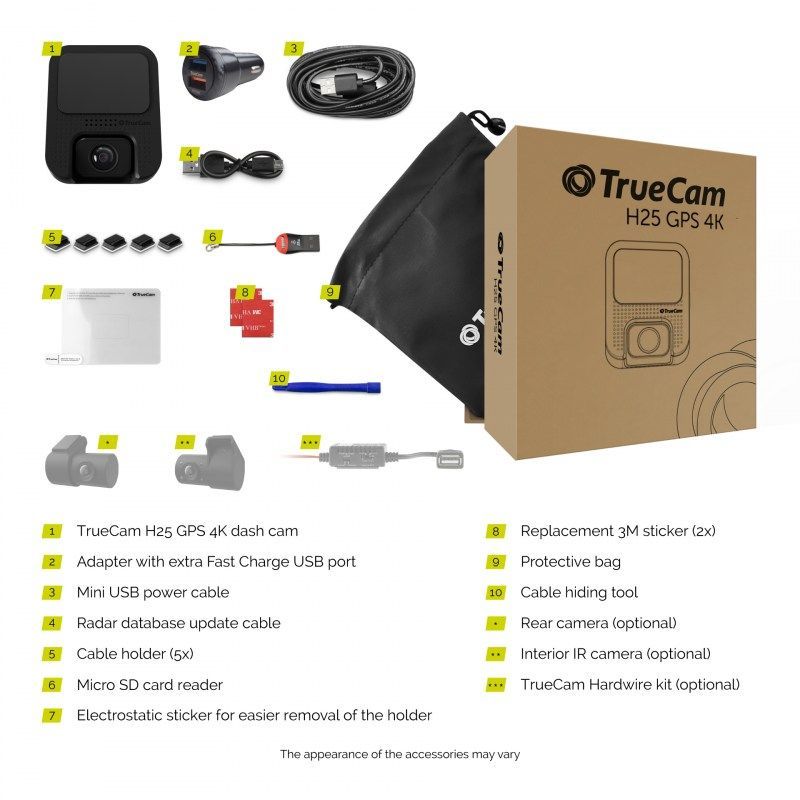TrueCam H25 menetrögzítő kamera