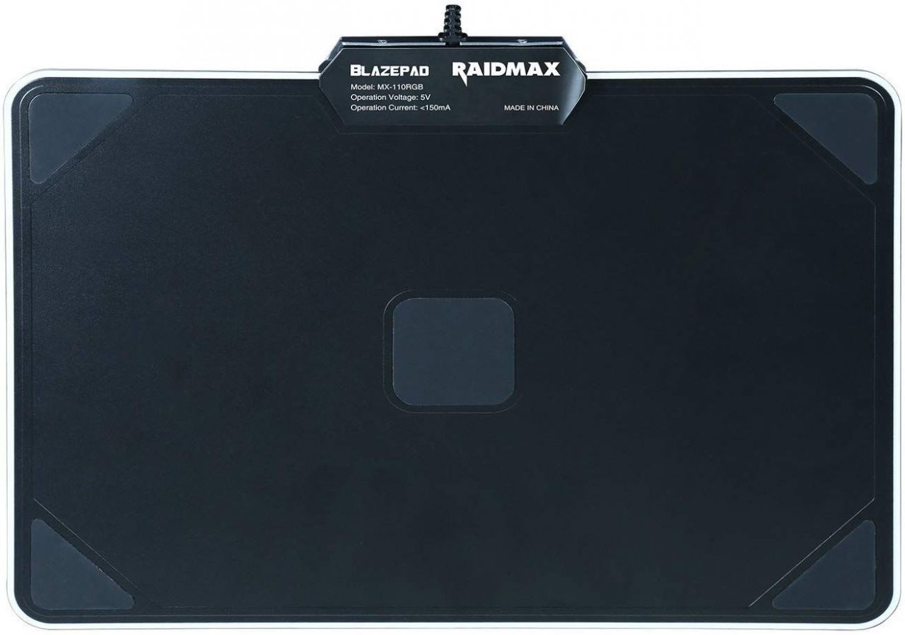 RaidMax Blazepad RGB Gamer Egérpad Black