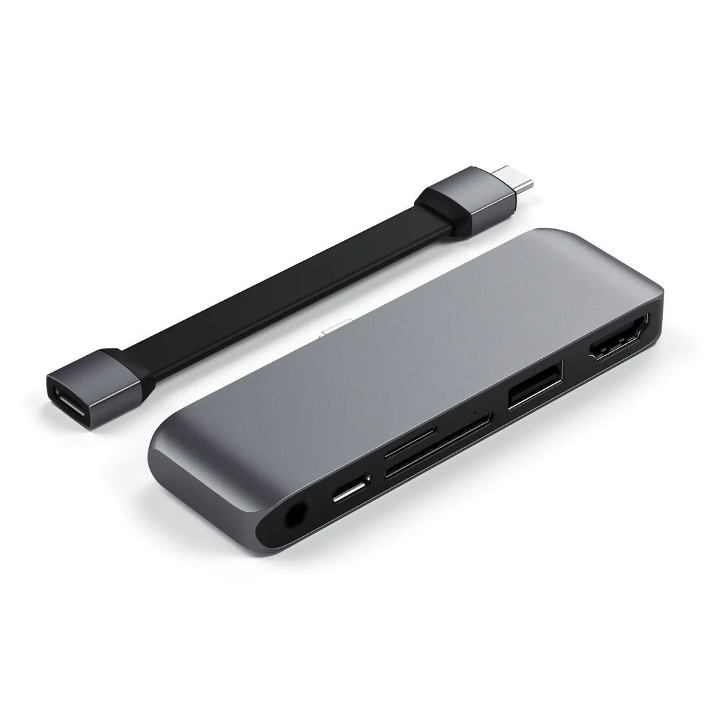 Satechi USB-C Mobile Pro HUB SD Grey