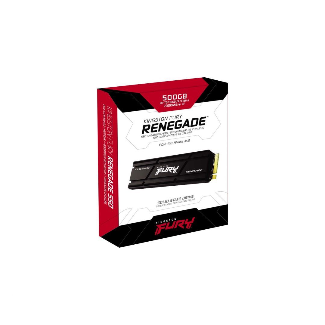 Kingston 500GB M.2 NVMe Fury Renegade with Heatsink Black