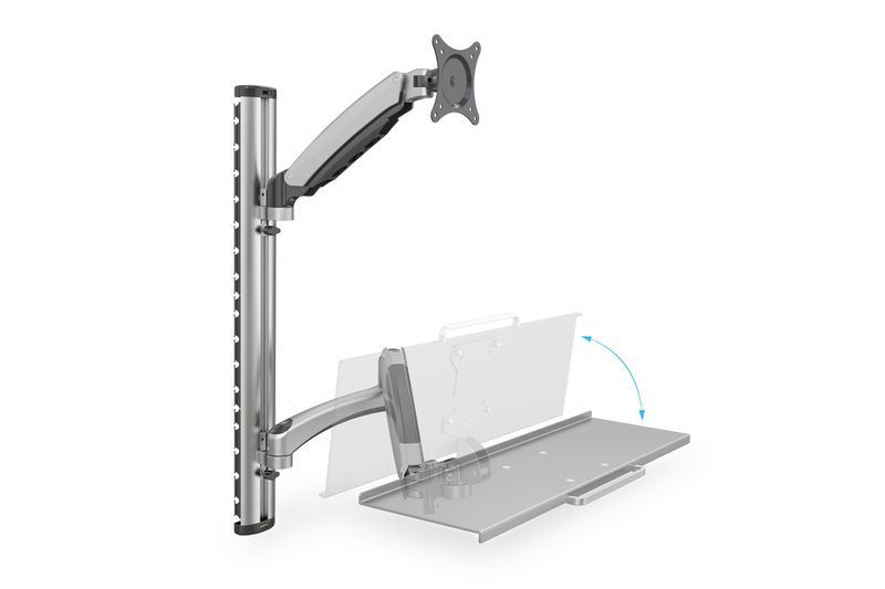 Digitus DA-90354 Flexible Wall Mount For Workspaces Grey