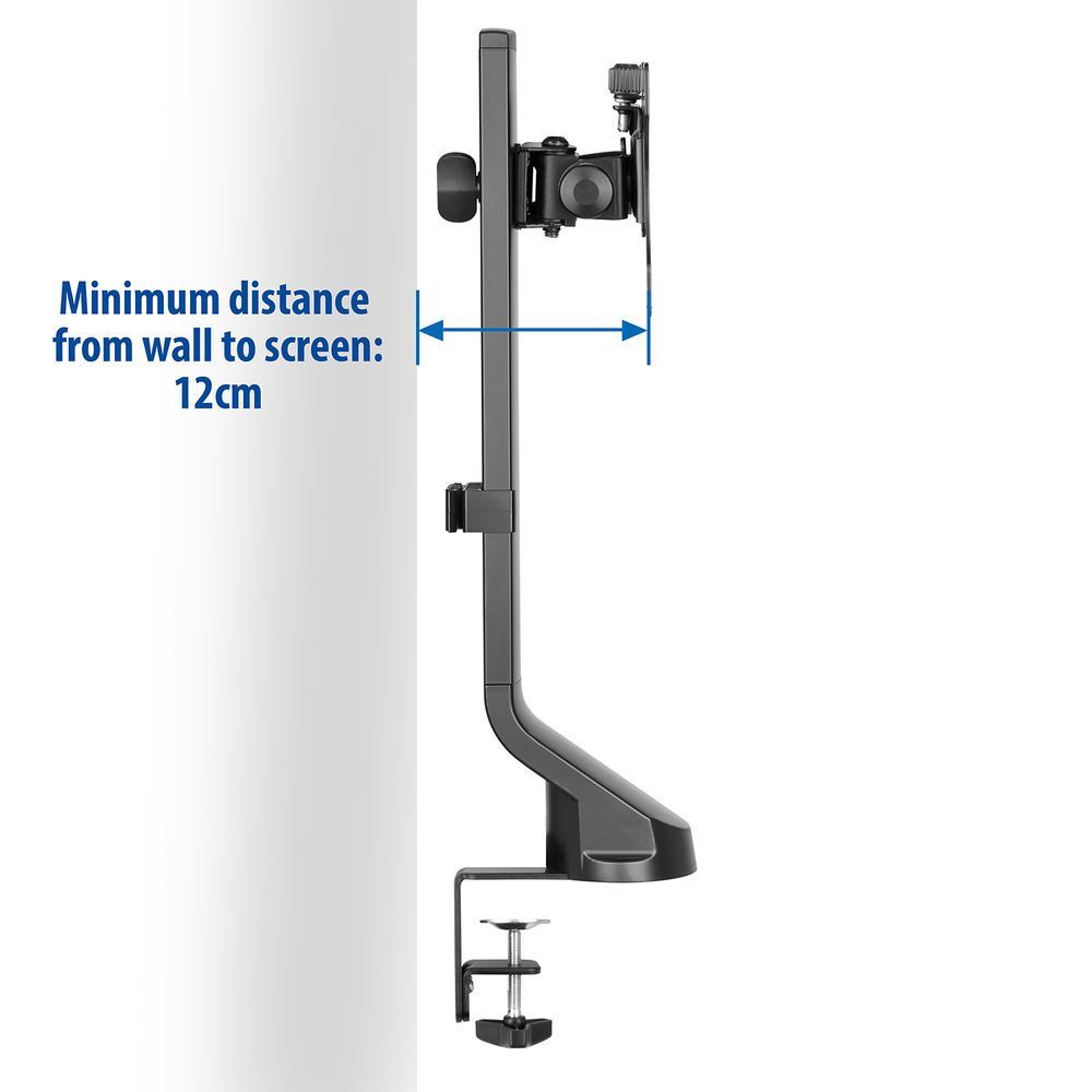 ACT AC8321 Single Monitor Arm Office Quick Height Adjustment 10"-35" Black ACT AC8321 Single Monitor Arm Office Quick Height Adjustment 10"-35" Black