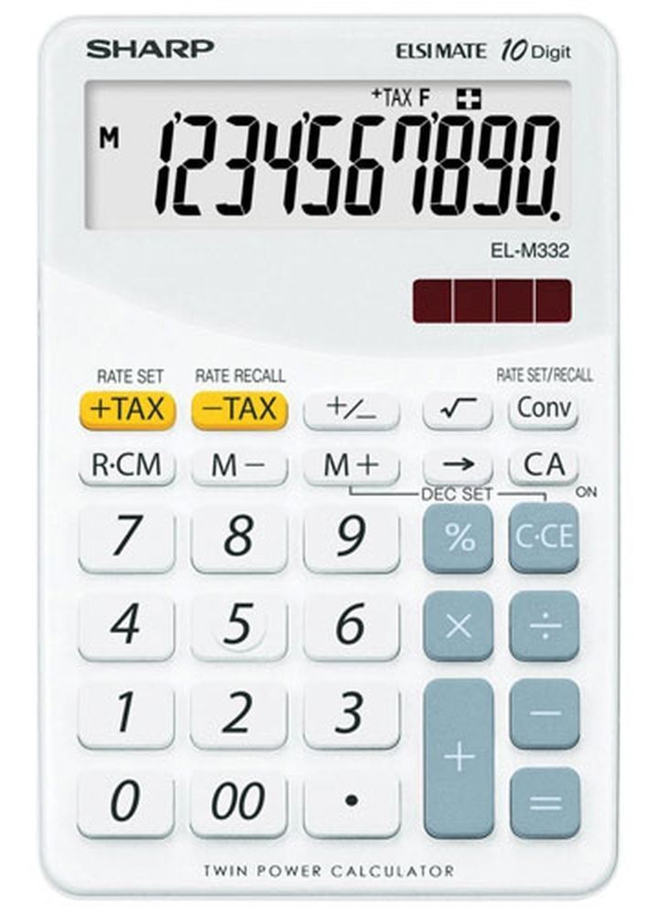 Sharp EL-M332BWH Asztali számológép White