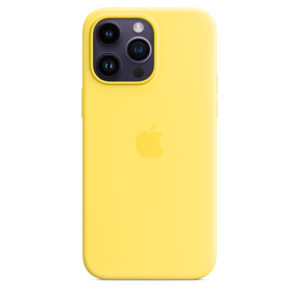 Apple iPhone 14 Pro Max Silicone Case with MagSafe Canary Yellow (SEASONAL 2023 Spring)
