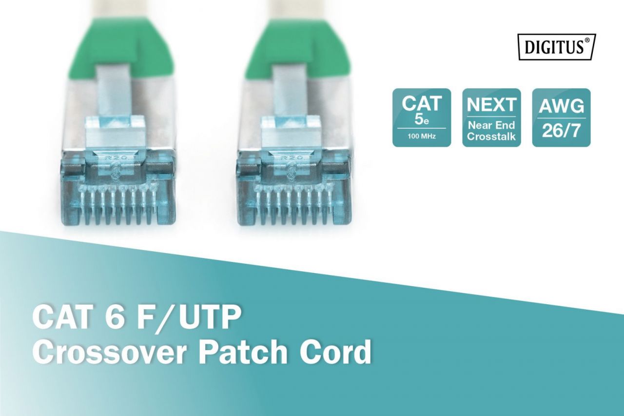 Digitus CAT5e F-UTP Patch Cable 1m Grey