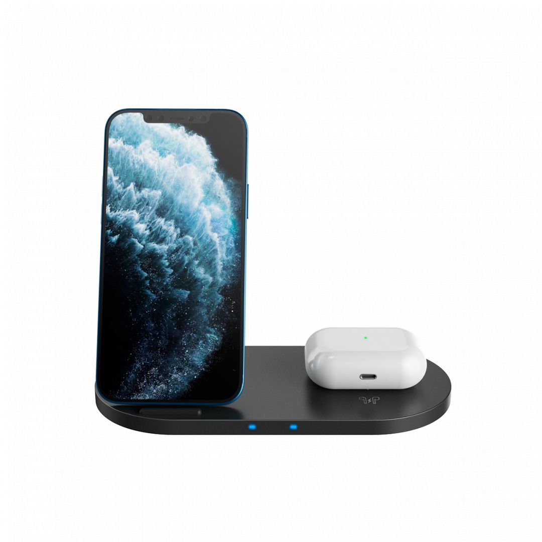 Canyon WS-202 2-in-1 Wireless charging station Black