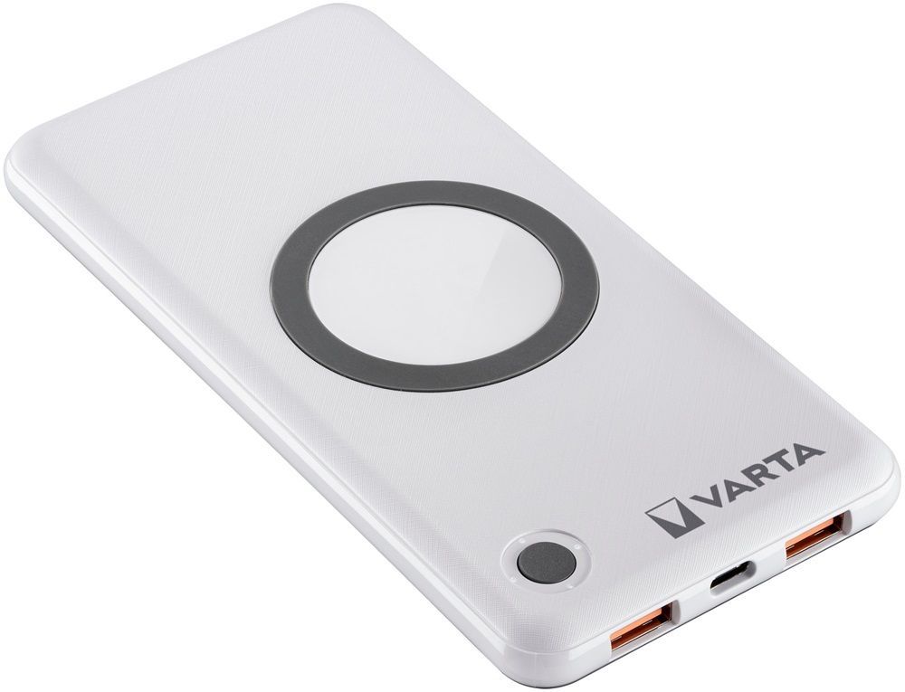 Varta Wireless 10000mAh PowerBank White