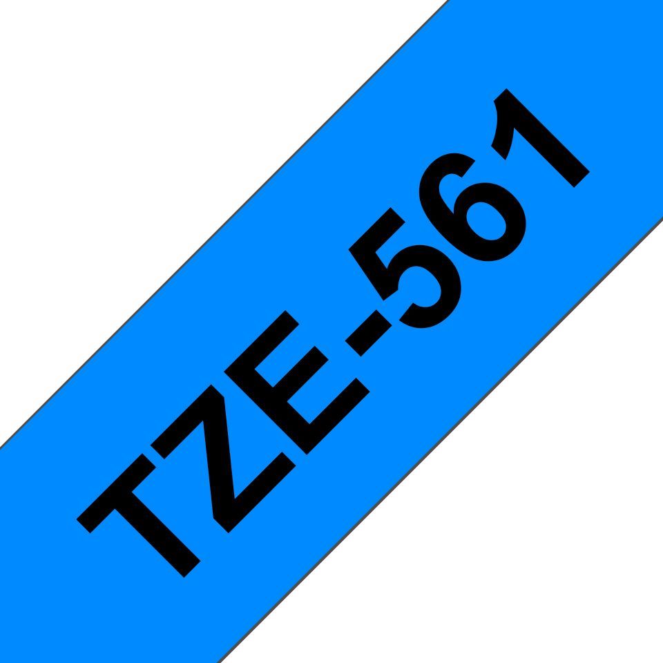 Brother TZe-561 laminált P-touch szalag (36mm) Black on Blue - 8m