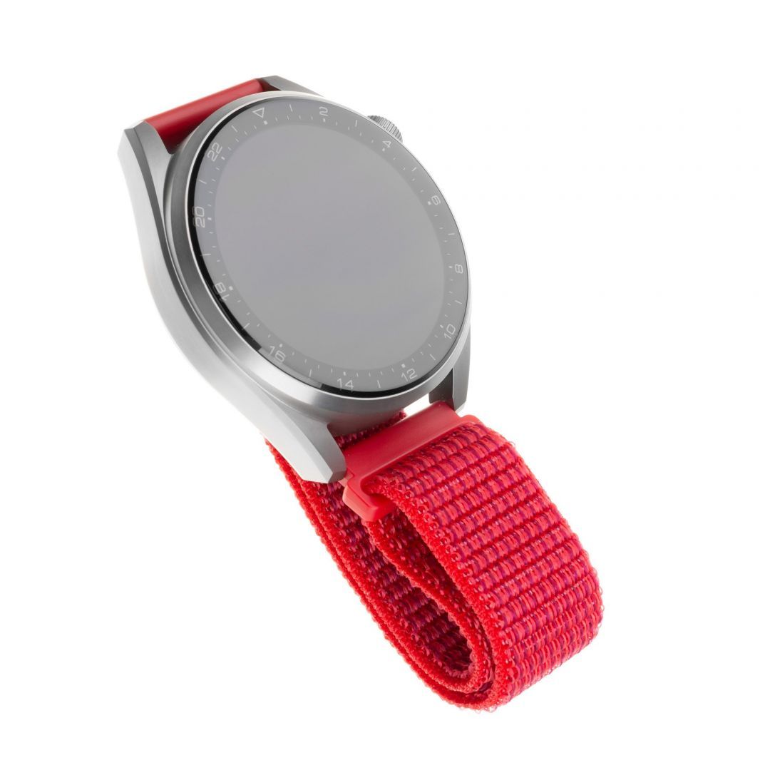 FIXED Nylon Strap Smartwatch 20mm wide, Piros