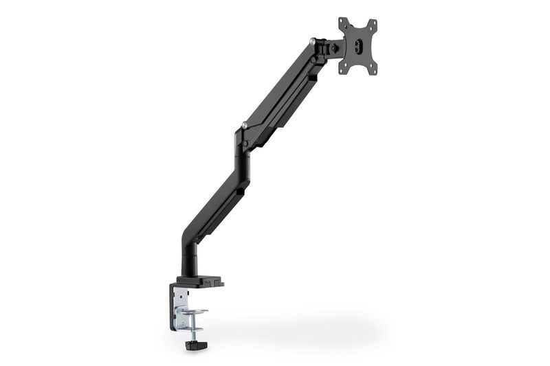 Digitus DA-90394 Universal Single Monitor Mount with Gas Spring and Clamp Mount Black