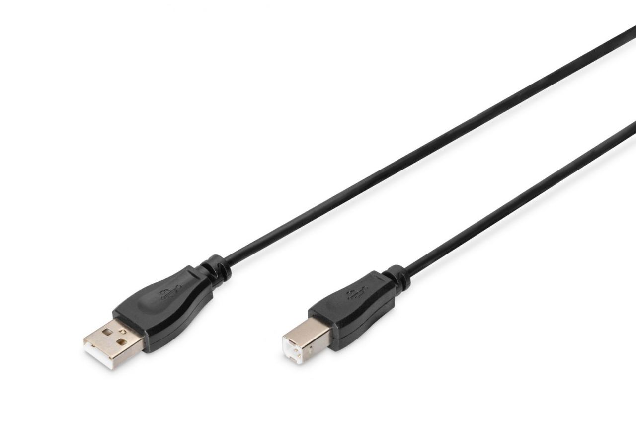 Assmann USB connection cable, type A - B 1,8m Black