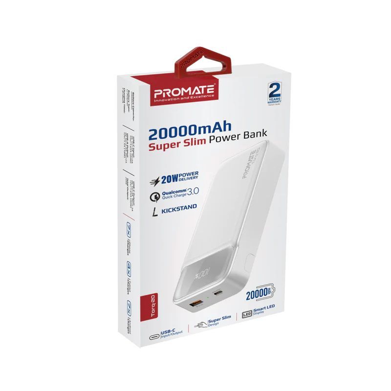 Promate Torq-20 20000mAh PowerBank White